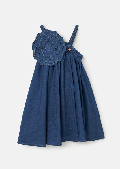 Marnie Denim Corsage Swing Dress