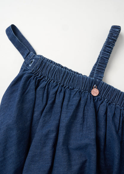 Marnie Denim Corsage Swing Dress