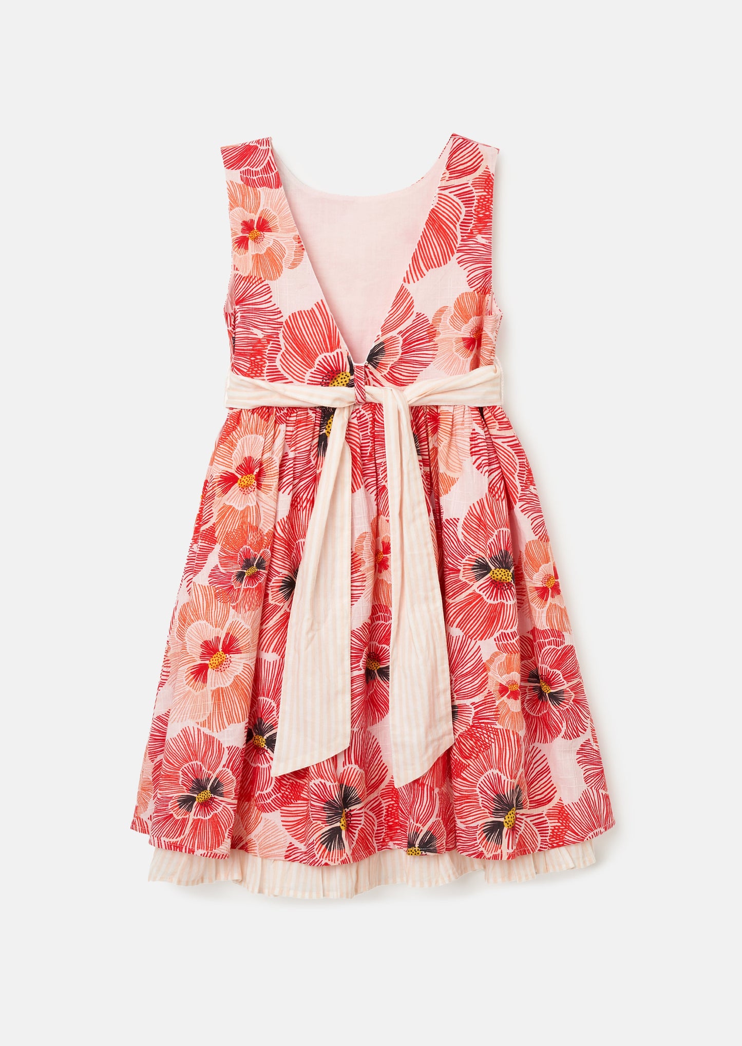 Bella Red Printed Dress