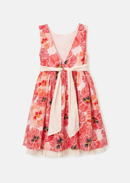 Bella Red Printed Dress