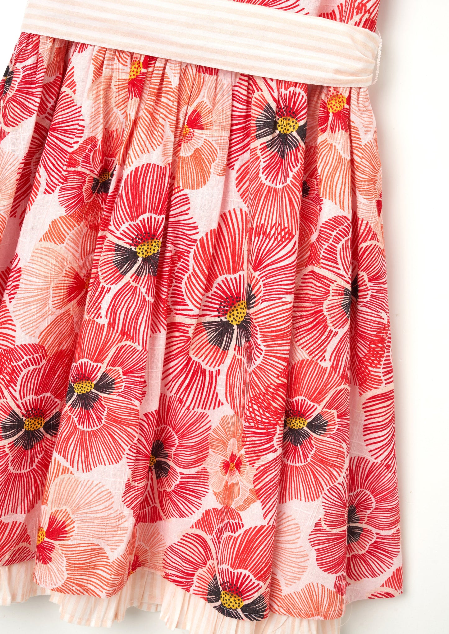 Bella Red Printed Dress