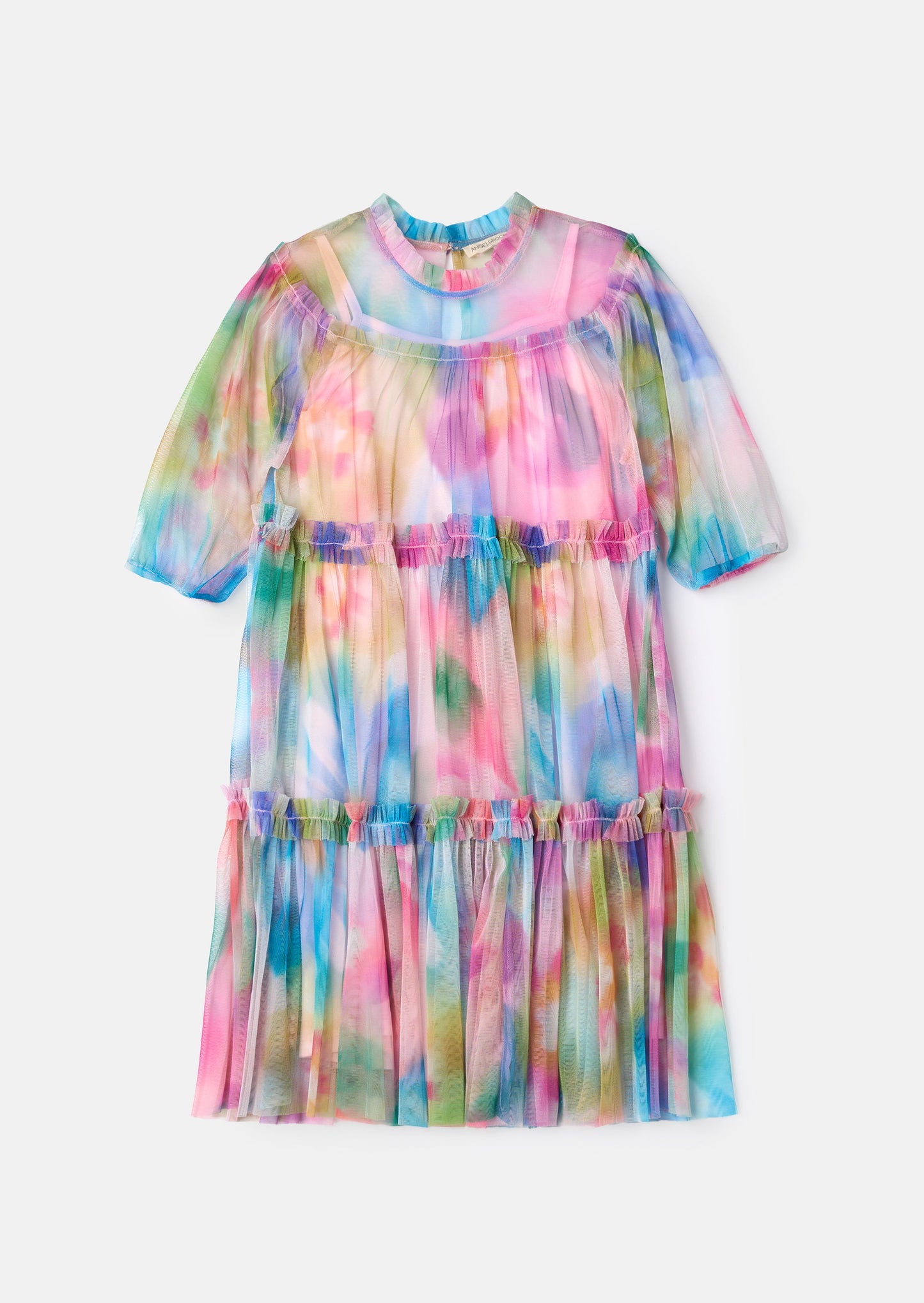 Eleanor Multi Printed Swing Mesh Dress