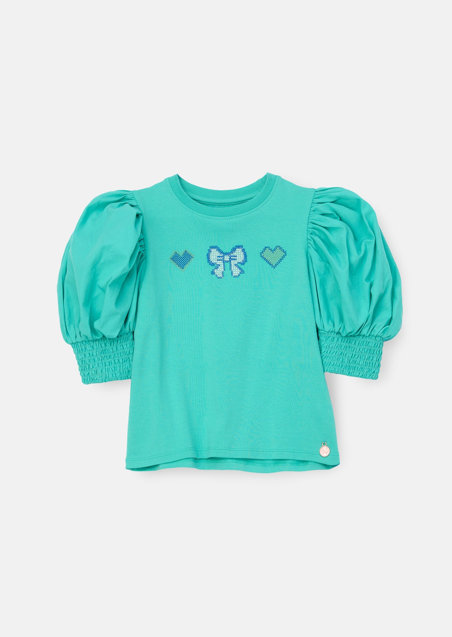 Harlow Green Puff Sleeve Top