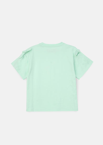 Leena Mint Tie Sleeve Top