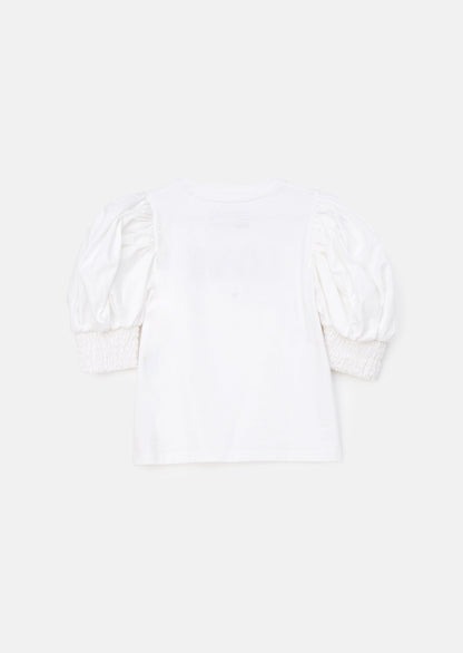 Heidi White Puff Sleeve Top