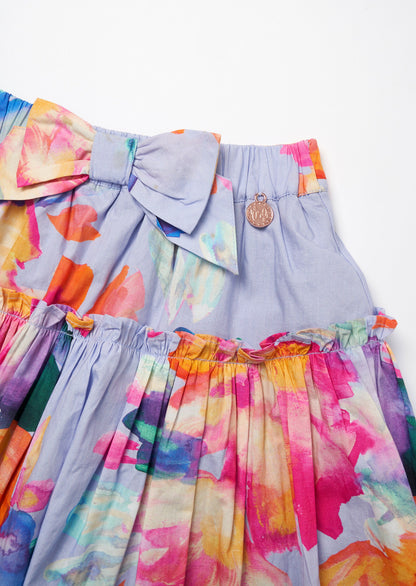 Darcy Blue Printed Skirt