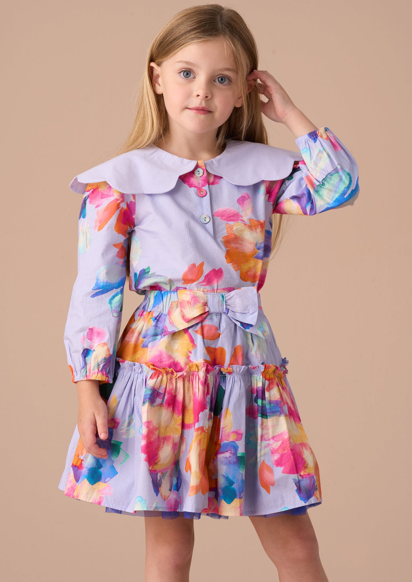 Darcy Blue Printed Skirt