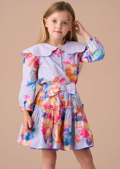 Darcy Blue Printed Skirt