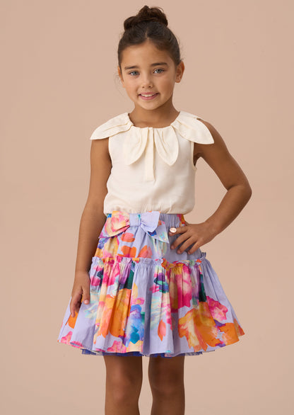 Margaux Ivory Petal Collar Top