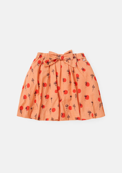Annie Coral Bubble Hem Skirt