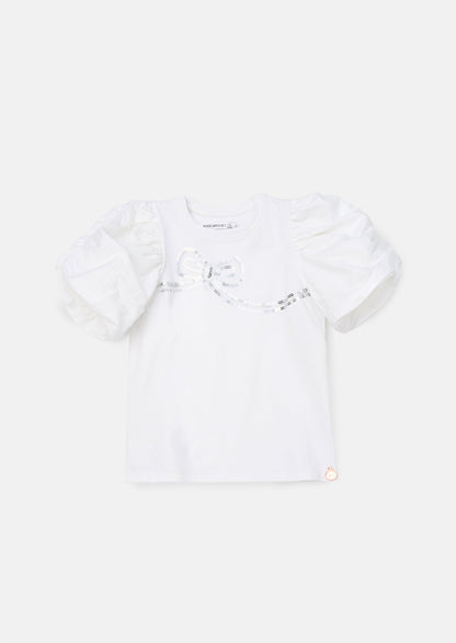 Reene White Puff Sleeve Top