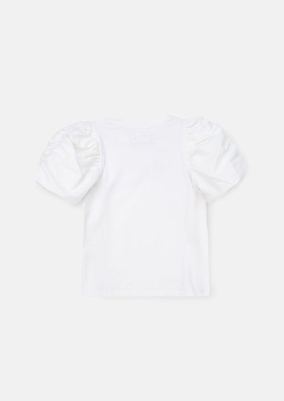 Reene White Puff Sleeve Top