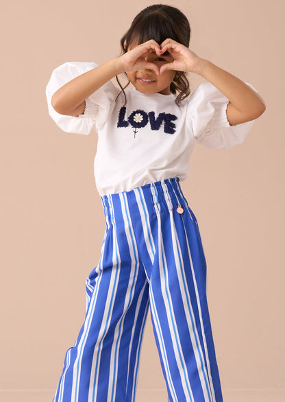 Serena Blue Stripe Trouser