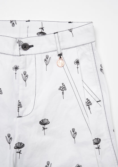 Estelle Ivory Poplin Trousers