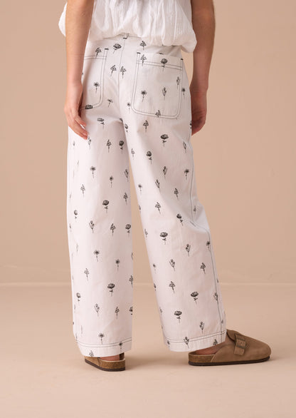 Estelle Ivory Poplin Trousers