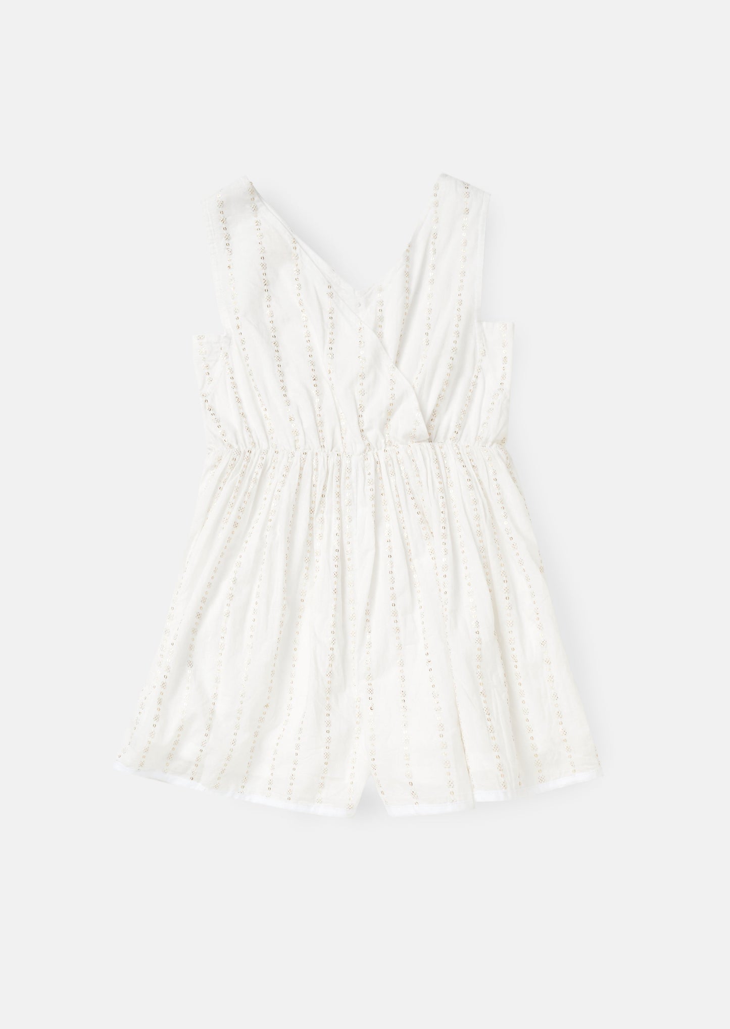 Valentina Ivory Sequin Broderie Playsuit