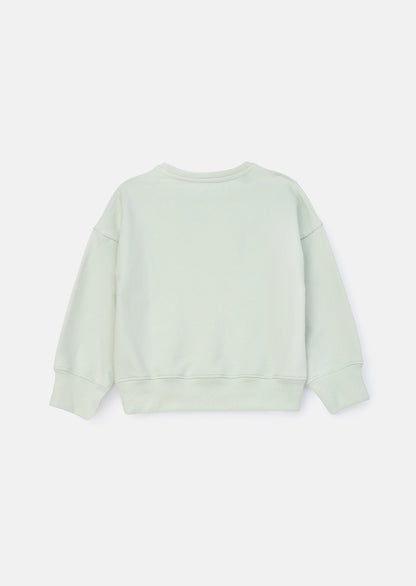 Bloom Mint Cotton Flower Applique Jumper