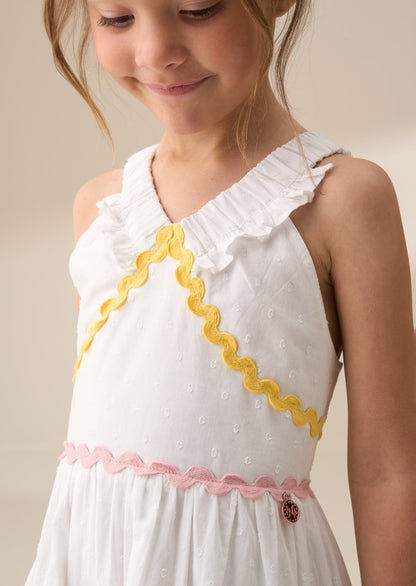 Mia White Ric Rac Sundress