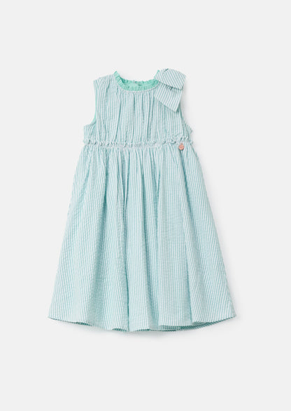 Giana Mint Seersucker Stripe Dress