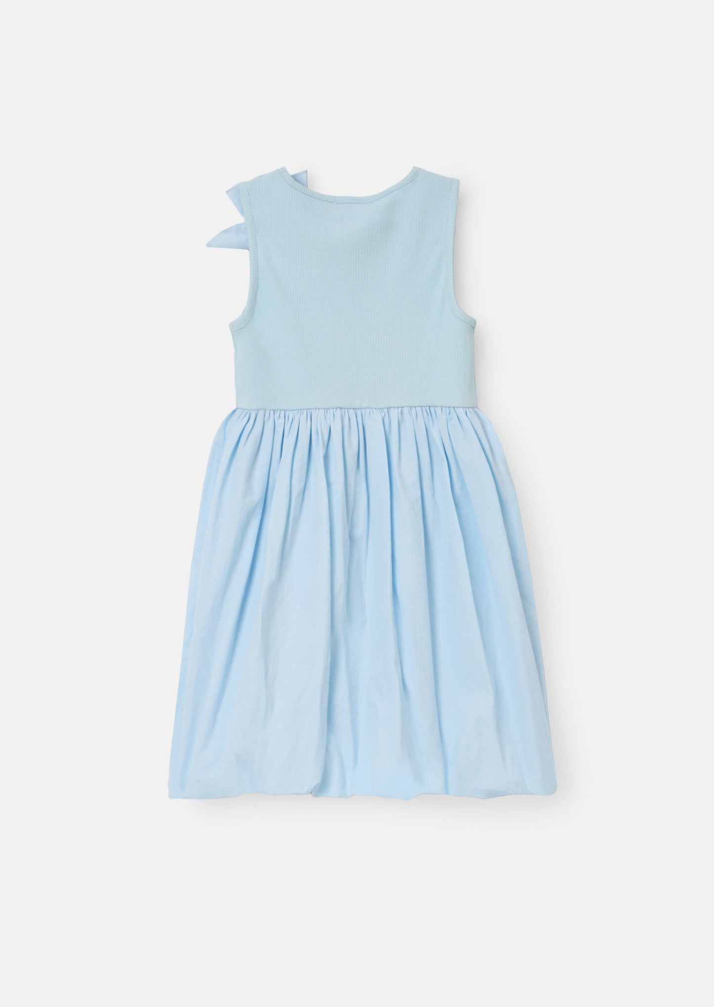Jenny Blue Bubble Hem Corsage Dress