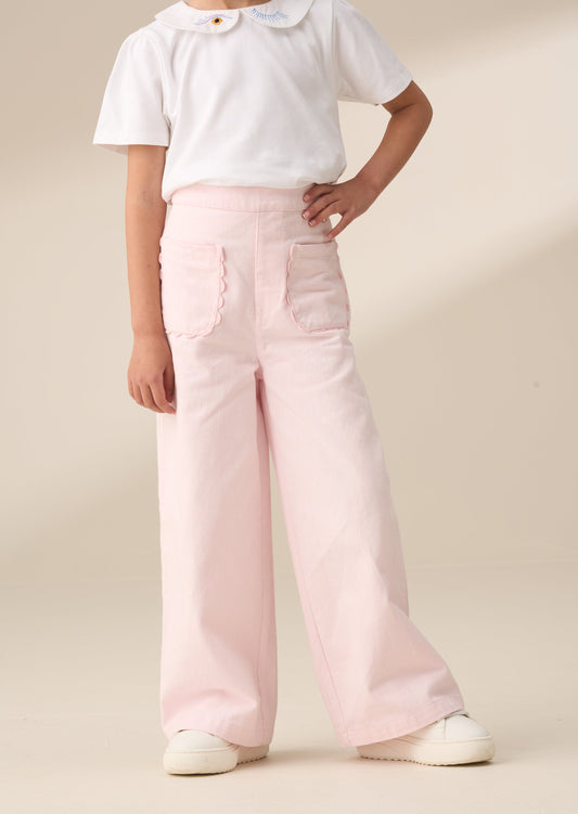 Sabine Pink Washed Trousers