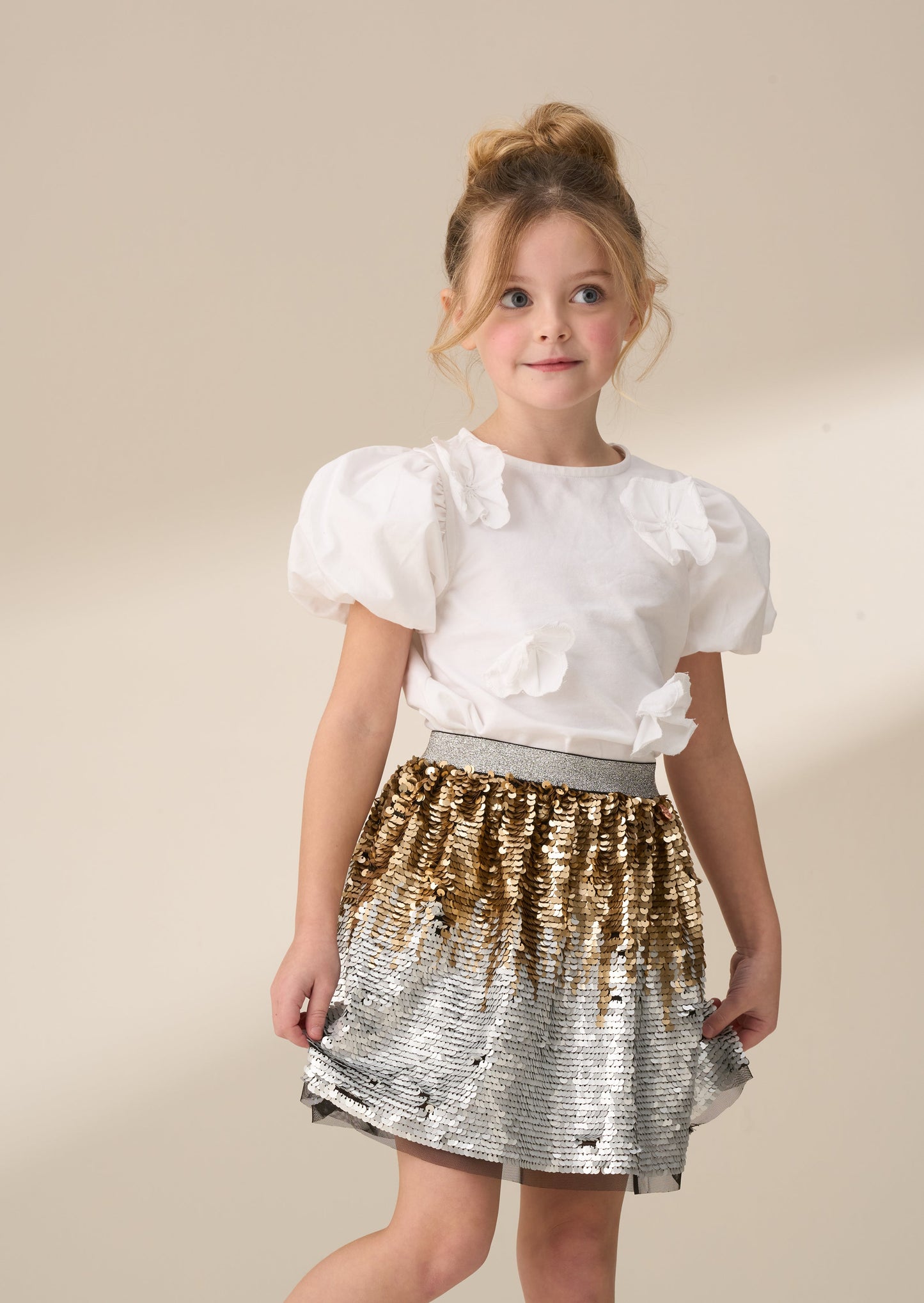 Enya Gold Sequin Skirt