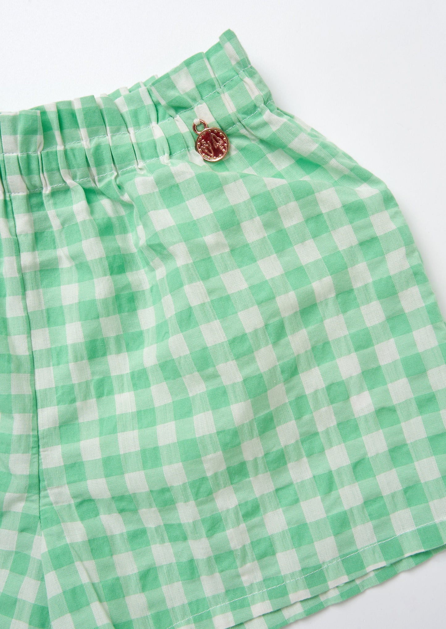 Connie Green Gingham Short