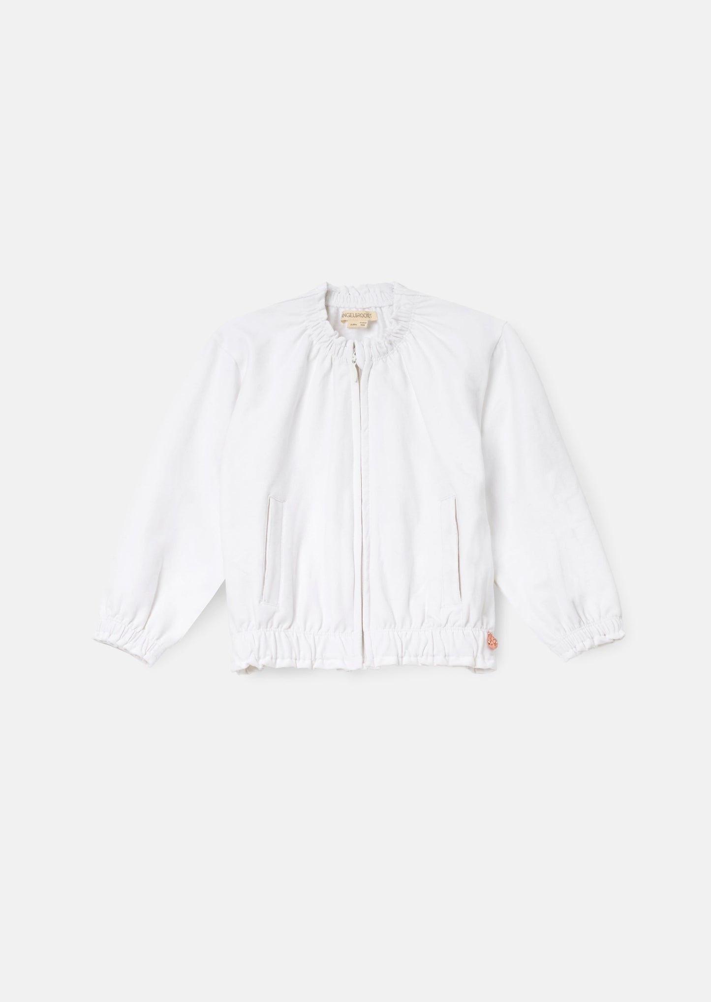 Blithe White Zip Up Jacket