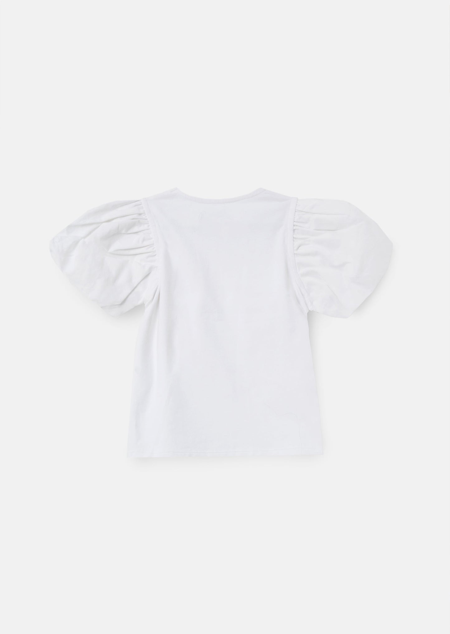 Bloom White Flower Applique Tee