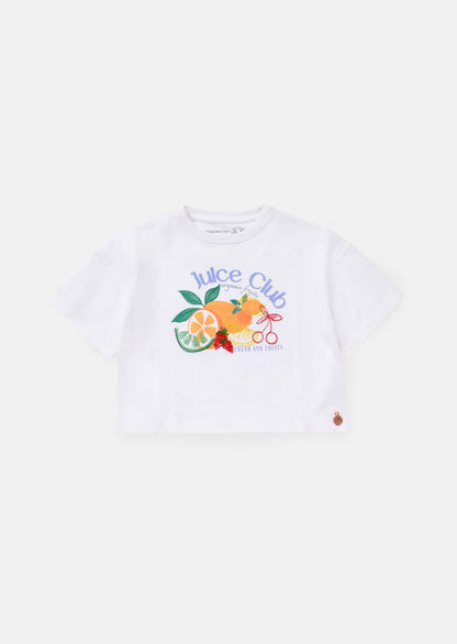 Clemmie White Embellished Tee