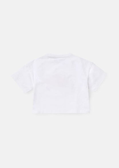 Clemmie White Embellished Tee