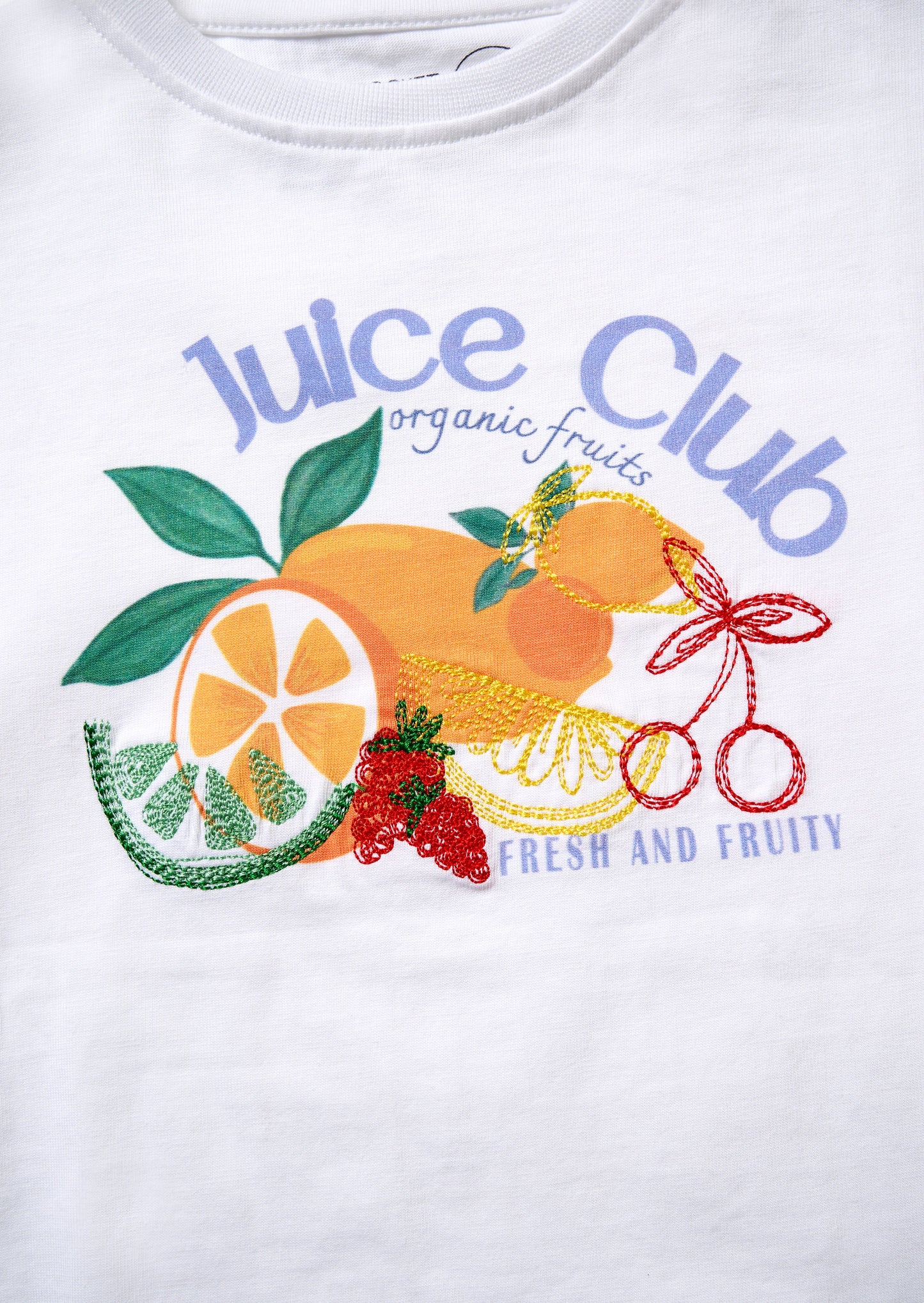 Clemmie White Embellished Tee