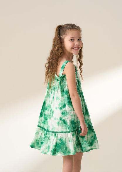 Palmeria Green Tie Dye Sun Dress