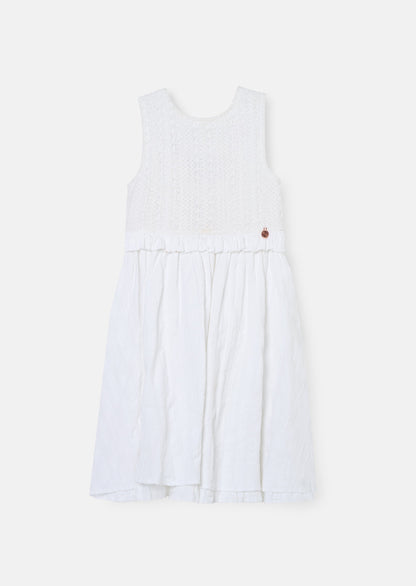 Natalie White Bow Back Dress