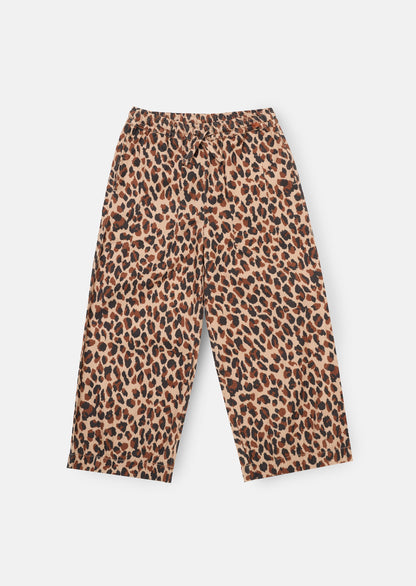 Penny Leopard Twill Trousers
