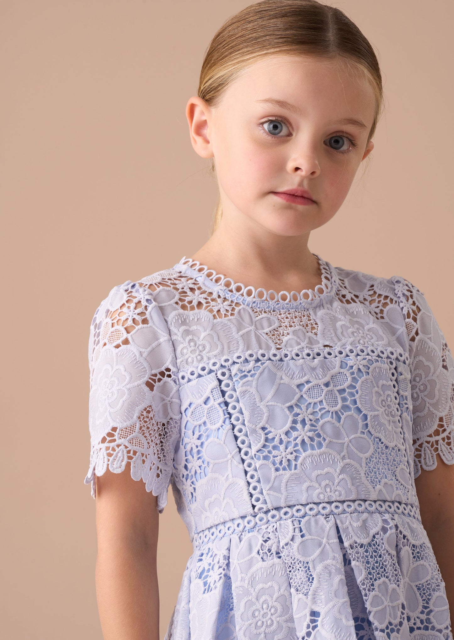 Mavea Blue Lace Dress