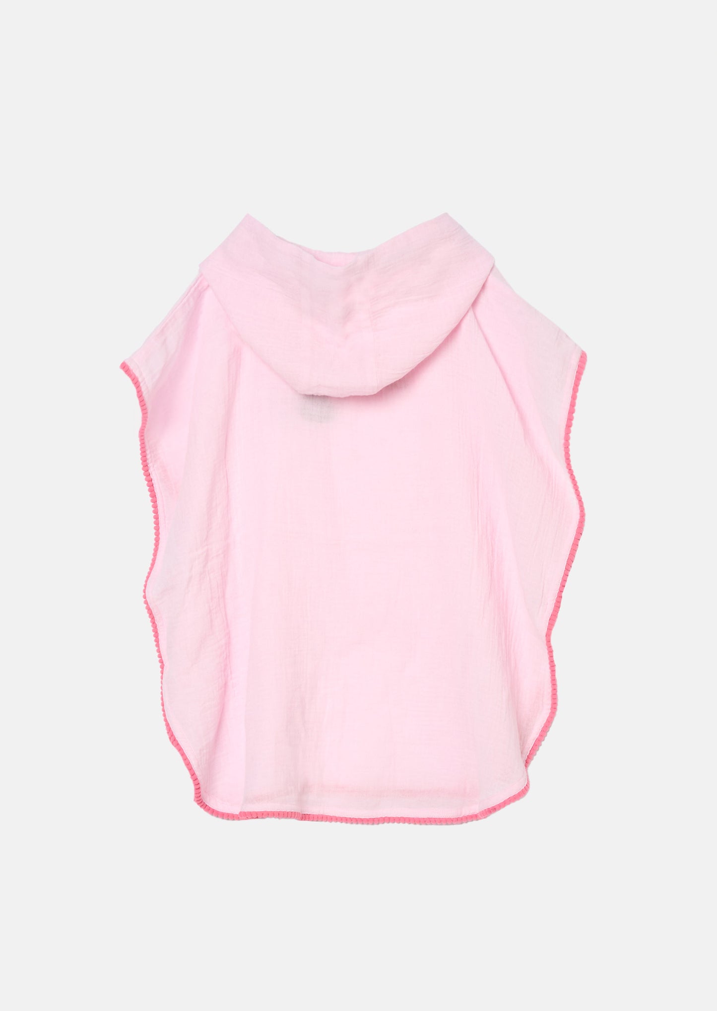 Ruby Pink Pom Pom Trim Kaftan