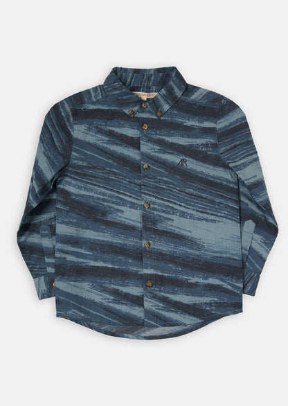 Silas Blue and Brushstroke Shirt