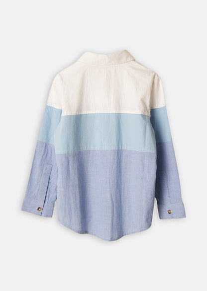 Atticus Chambray panel shirt