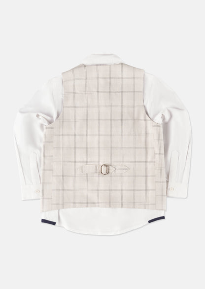 Emerson Grey Check Waistcoat Set