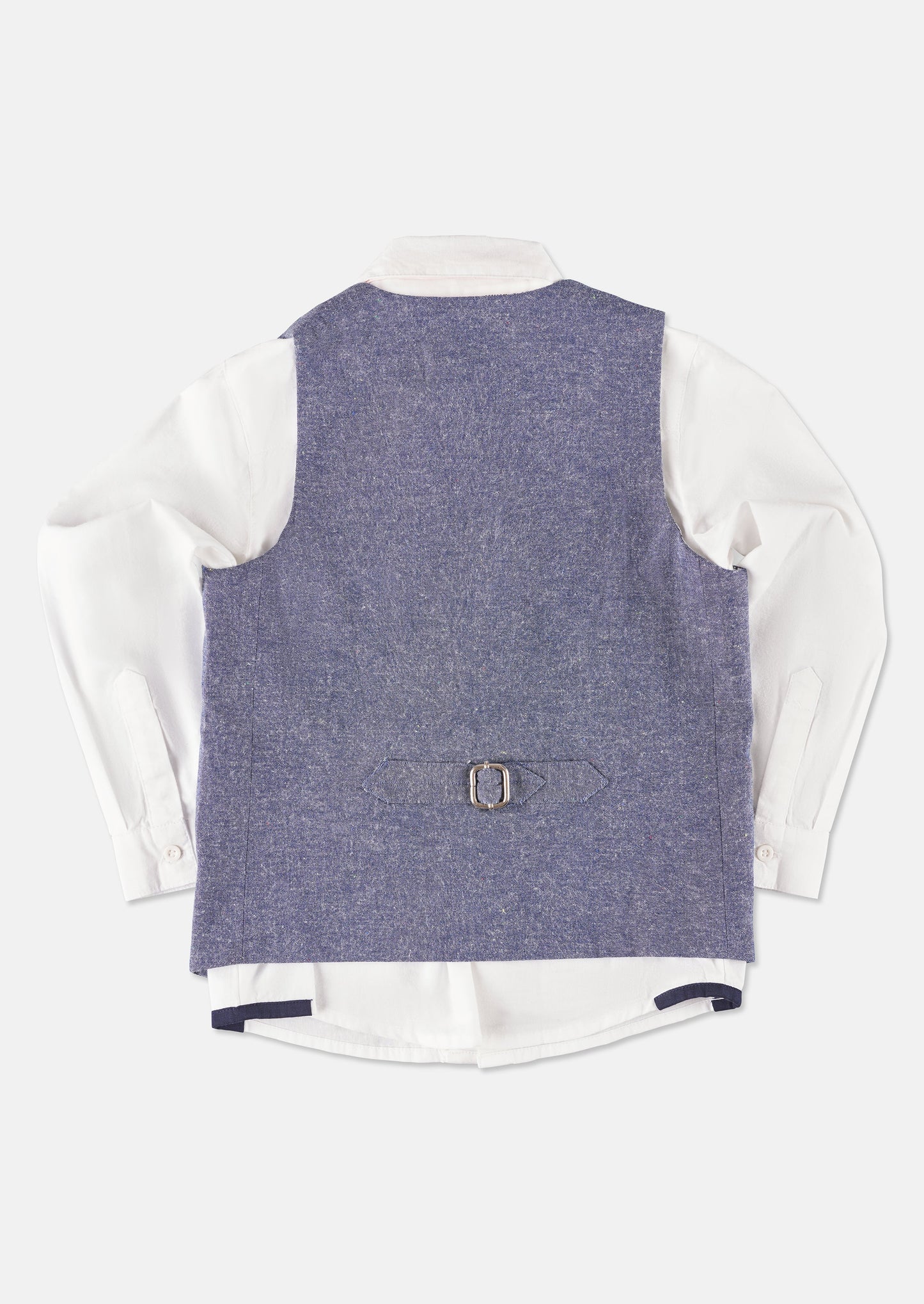 Lorenzo Blue Chambray Waistcoat Set