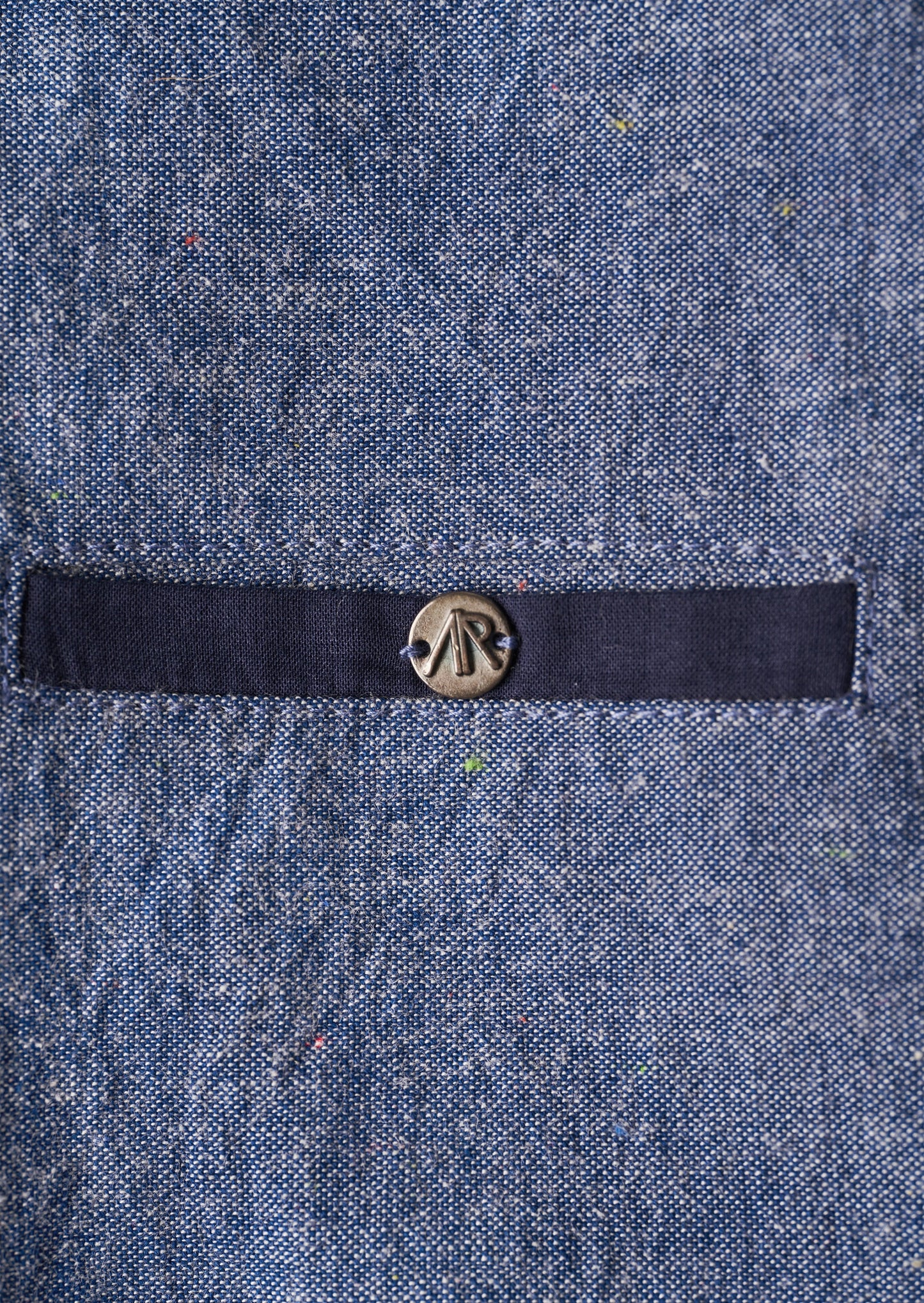 Lorenzo Blue Chambray Waistcoat Set