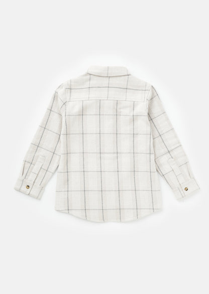 Noah Grey Check Pocket Shirt