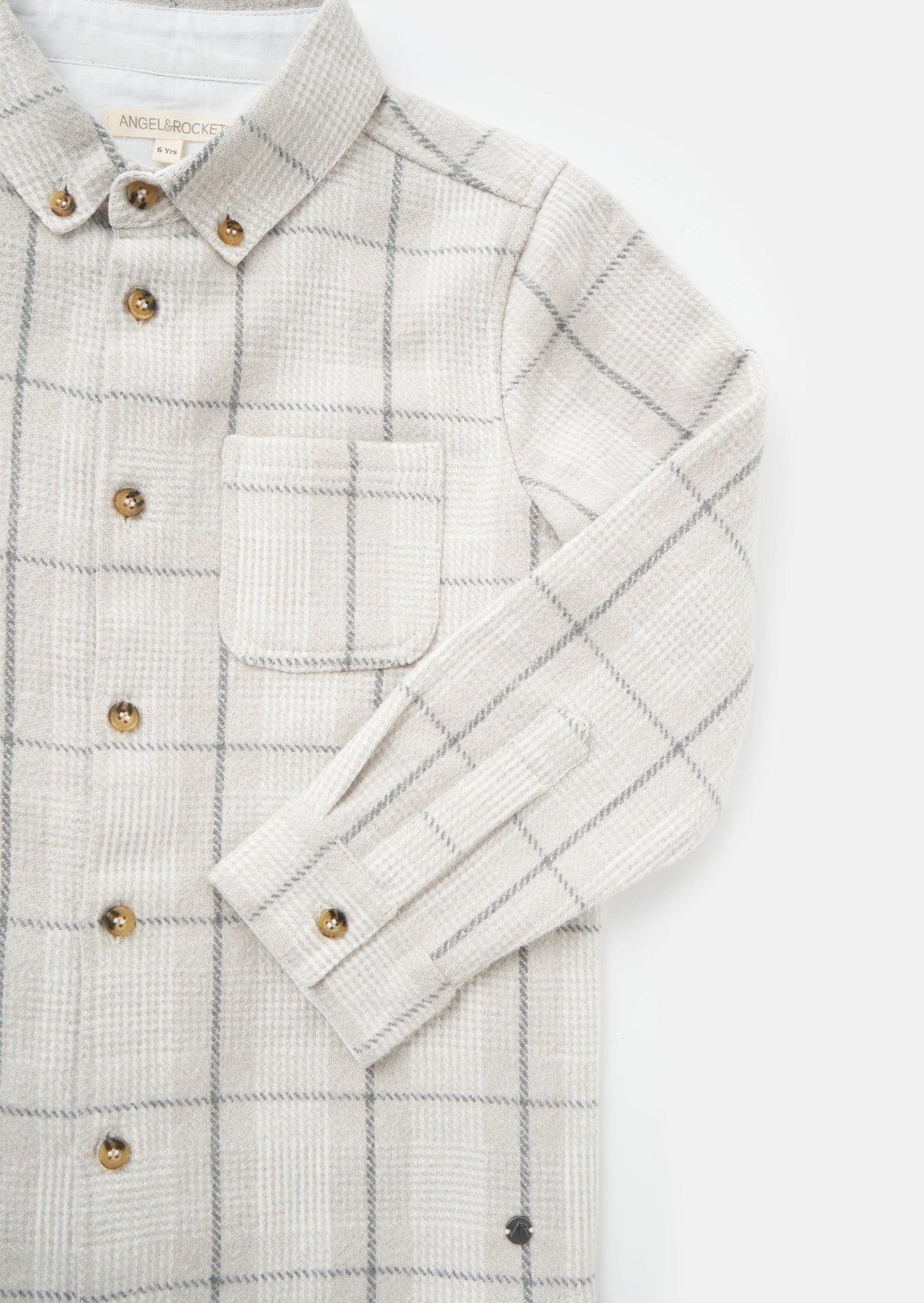 Noah Grey Check Pocket Shirt