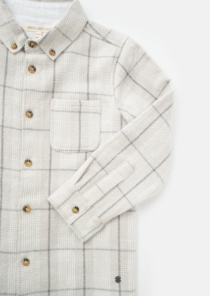 Noah Grey Check Pocket Shirt