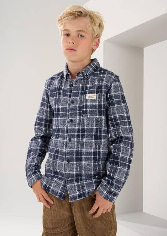 Noah Blue Check Pocket Shirt