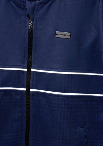 Carter Navy Check Jacket