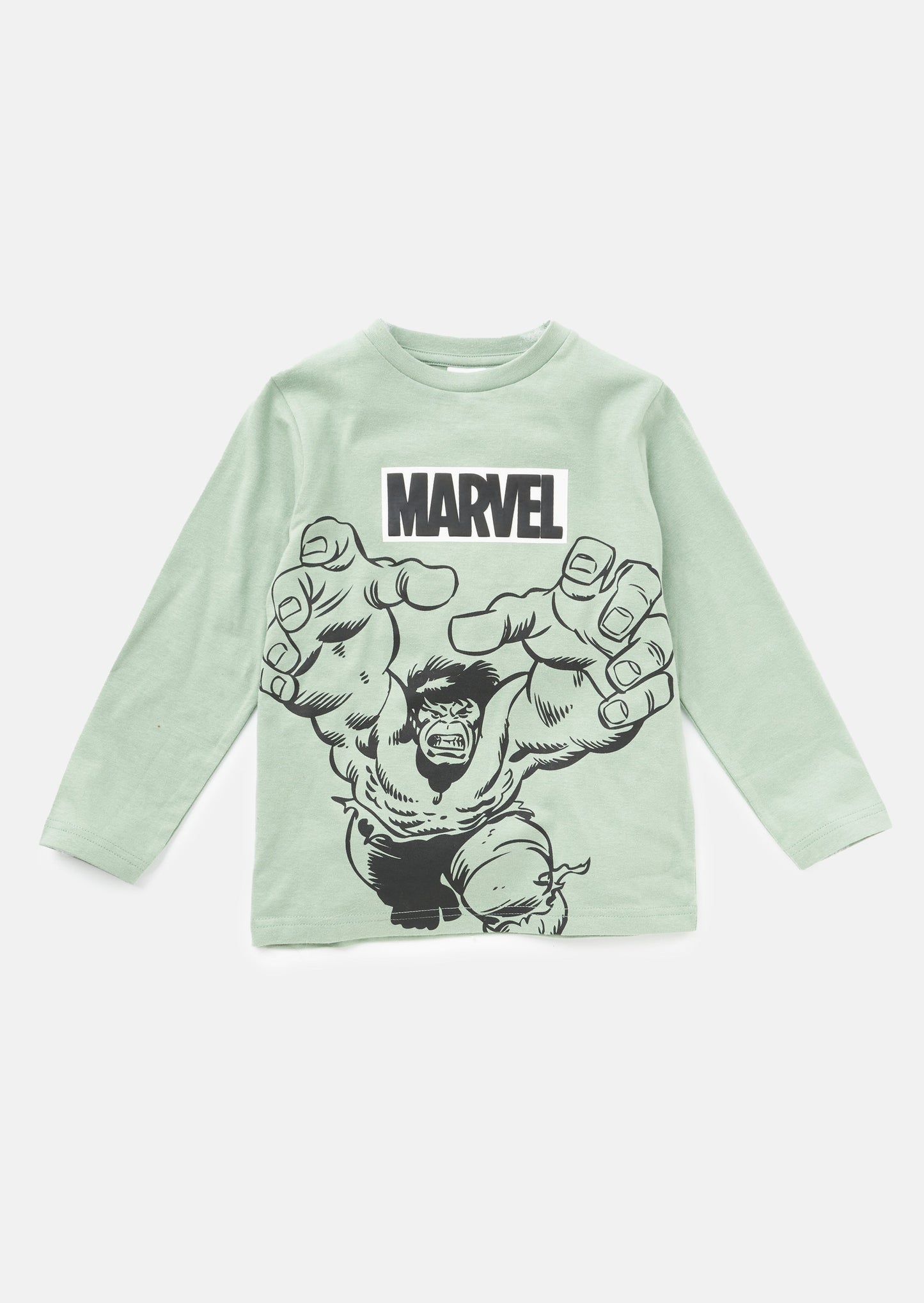 Khaki Marvel Long Sleeve Tee