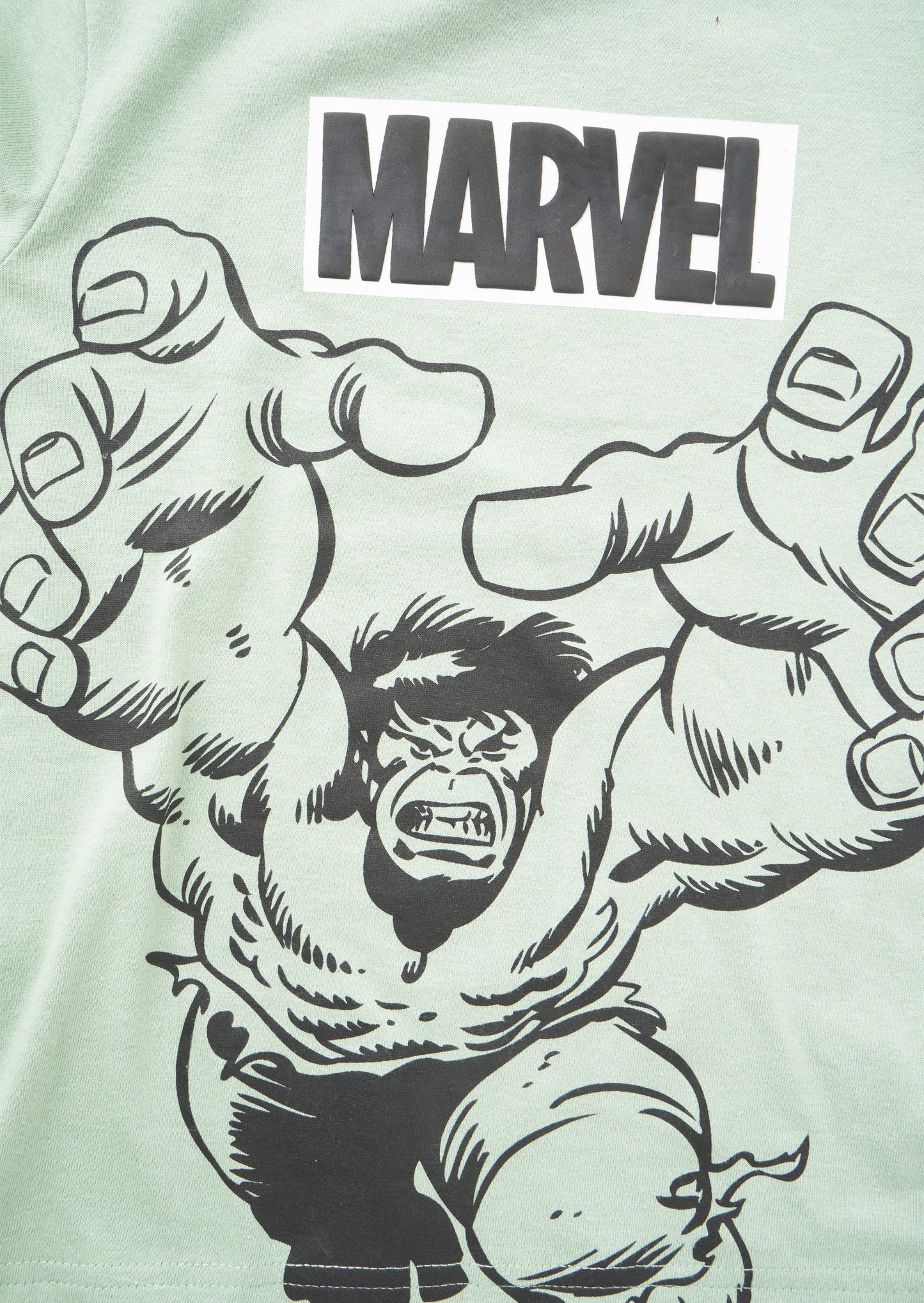 Khaki Marvel Long Sleeve Tee