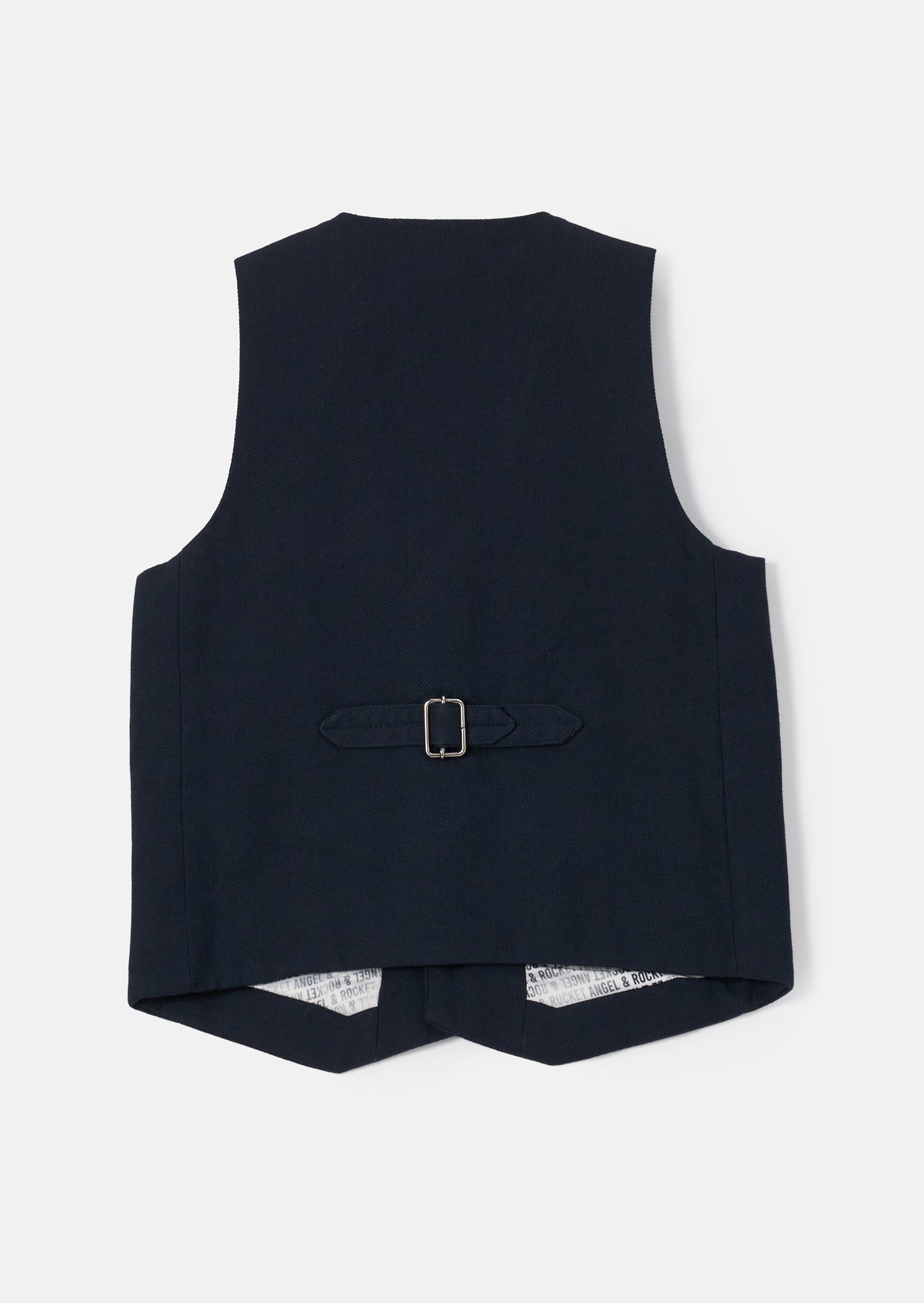 Bernard Navy Textured Waistcoat